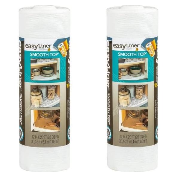 Forro de Estante No Adhesivo Duck 855145 Blanco 2 Rollos 30.48 cm x 6.1 m