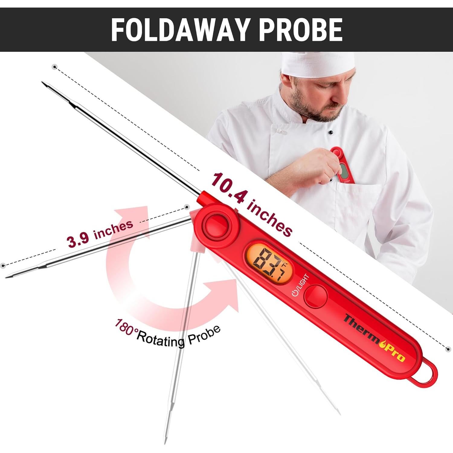 Termómetro Digital de Cocina ThermoPro TP03B - Lectura Instantánea