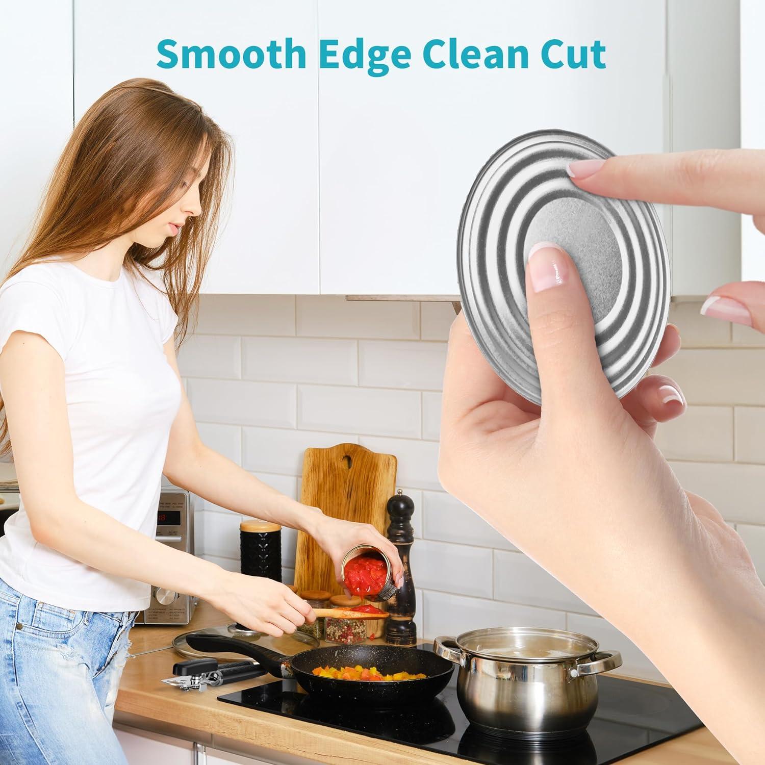 Abridor de Latas Manual Ultrean de Acero Inoxidable Negro