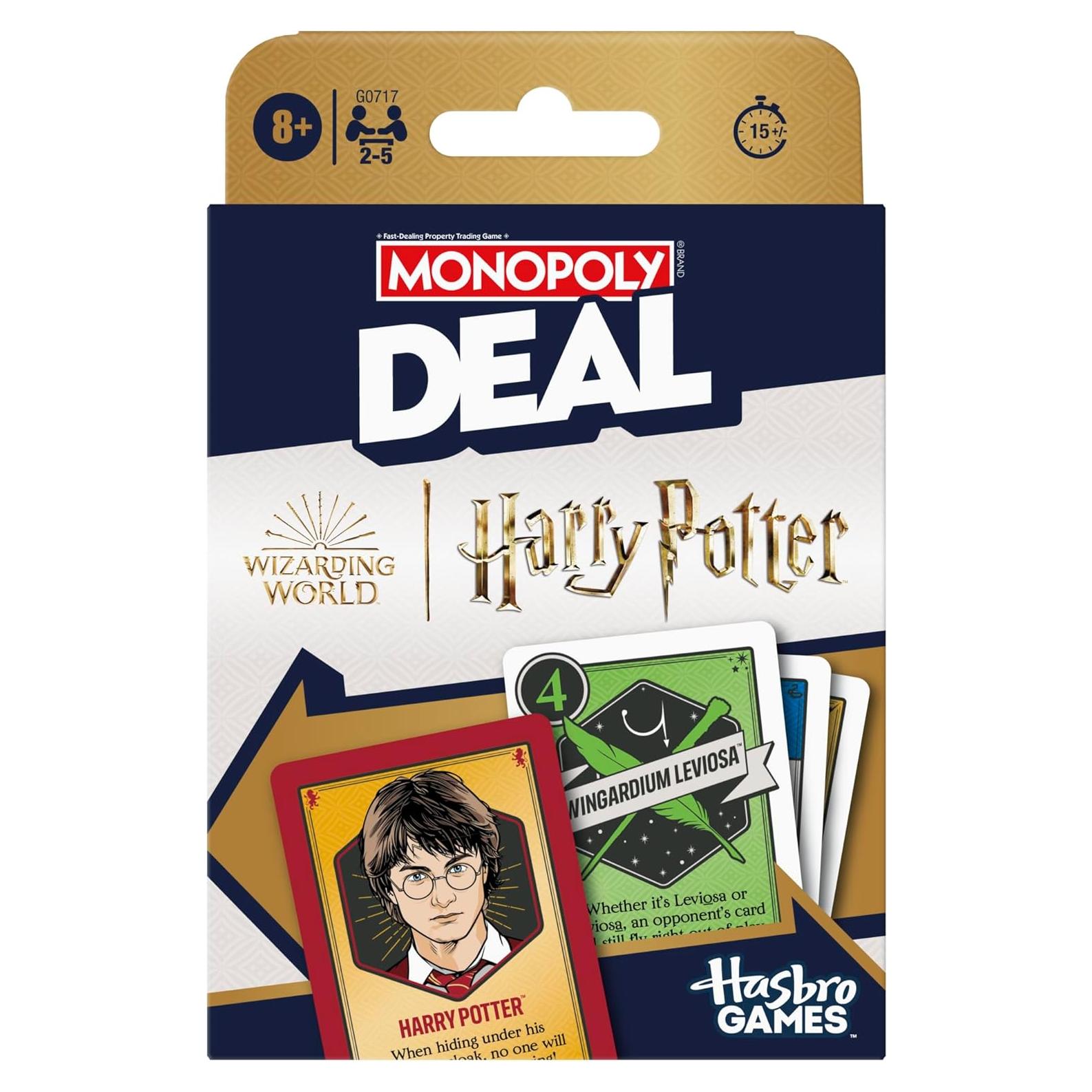Monopoly Deal Harry Potter | Juego de Cartas Familiar