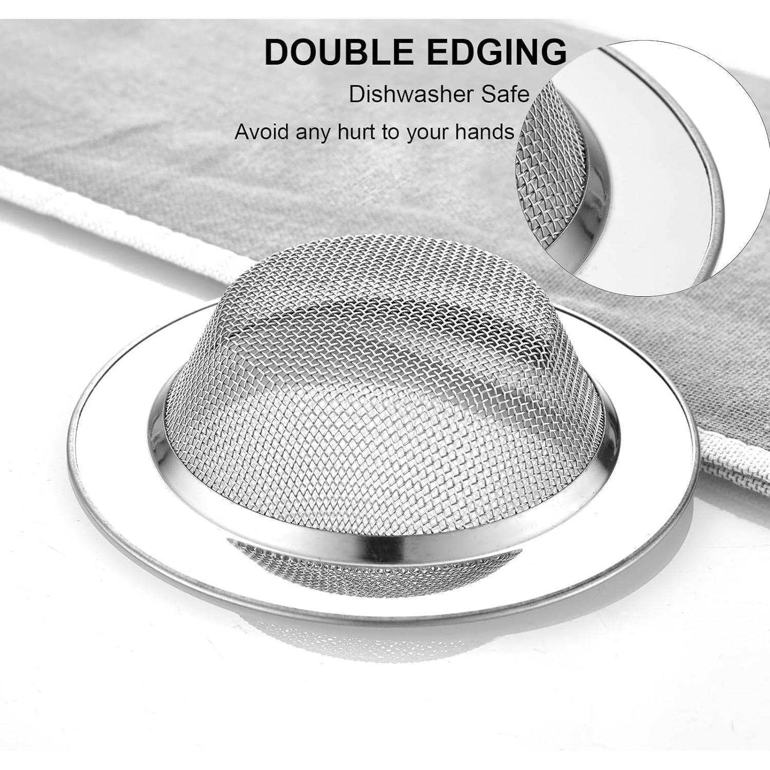 Colador de Fregadero LASSHSWA Acero Inoxidable 2 PCS 11.43 cm