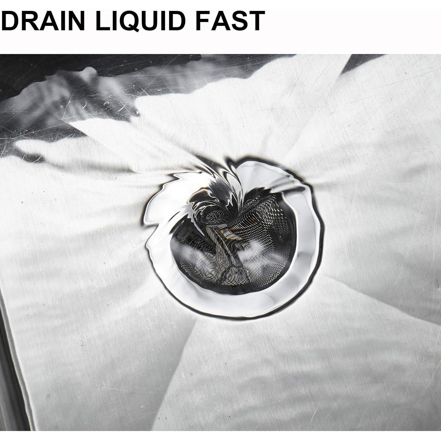 Colador de Fregadero LASSHSWA Acero Inoxidable 2 PCS 11.43 cm