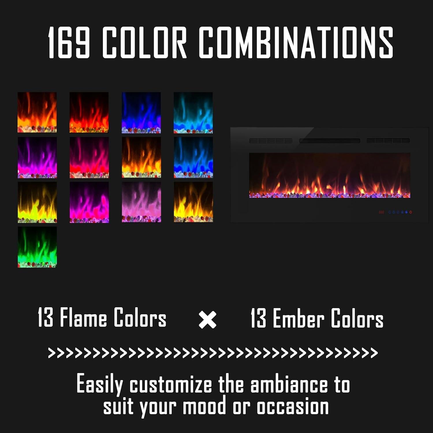 Chimenea Eléctrica Cheerway Roamer 42" con Control Remoto