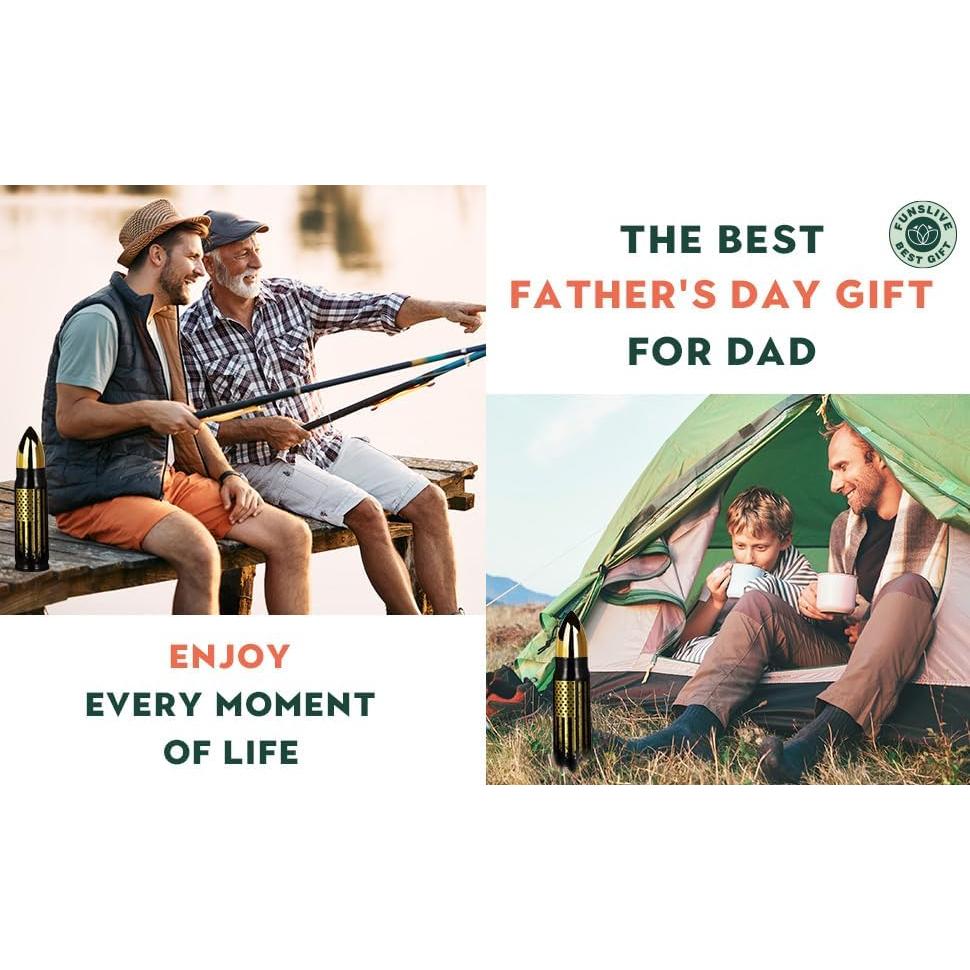 Vaso Térmico Acero Inoxidable Funslive 500ml Negro Bandera