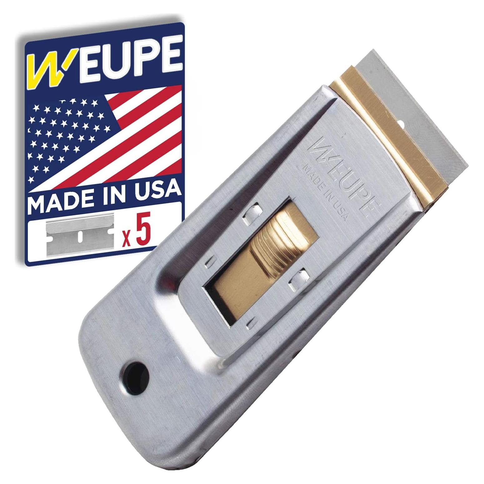 Raspador de Cuchilla de Afeitar WEUPE con 5 Repuestos