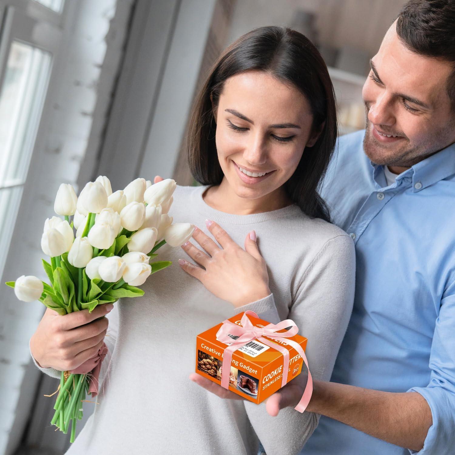 Conjunto de Cortadores de Galletas Redondos ALLTOP - Acero Inoxidable 3 Piezas