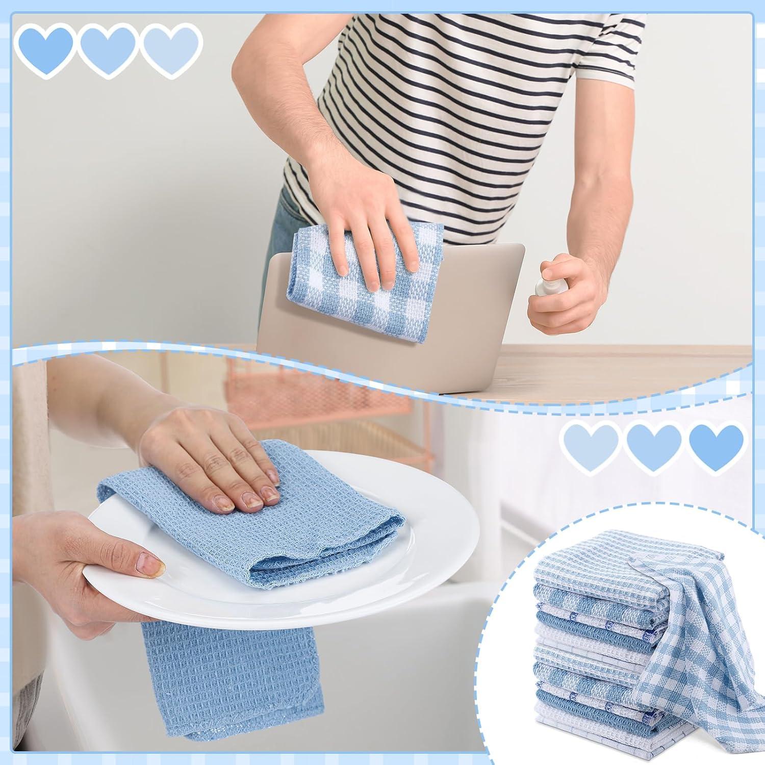 Paños de Cocina Patelai 12 Pcs Algodón Azul 35.1x35.1 cm