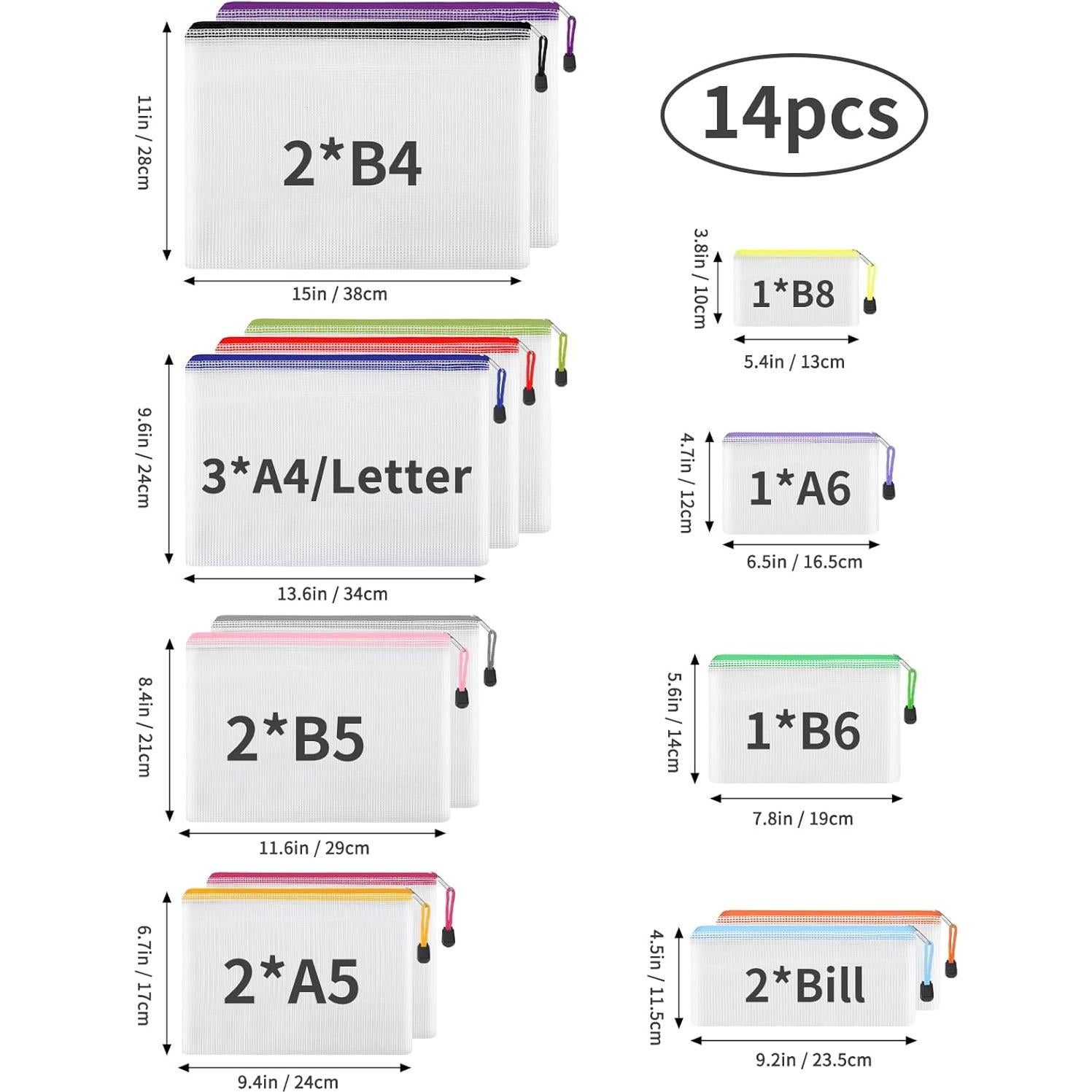 Bolsas Organizadoras con Cremallera EOOUT 14 Piezas Multicolor