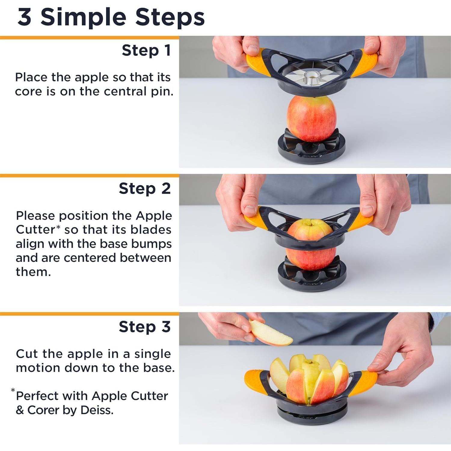 Cortador y Descorazonador de Manzanas Deiss PRO Acero Inoxidable