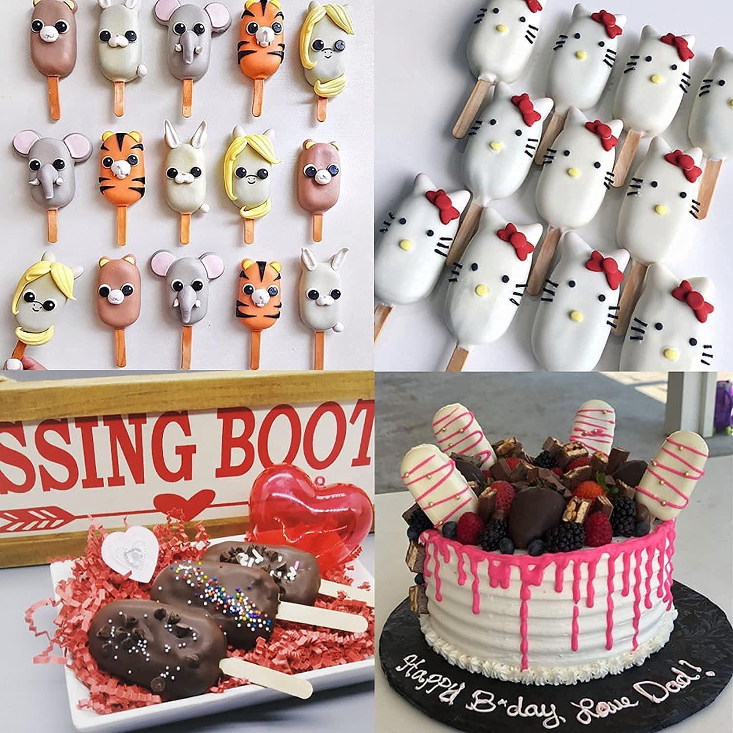 Juego de Moldes de Silicona para Paletas Meajore Ovalados 21.2 cm