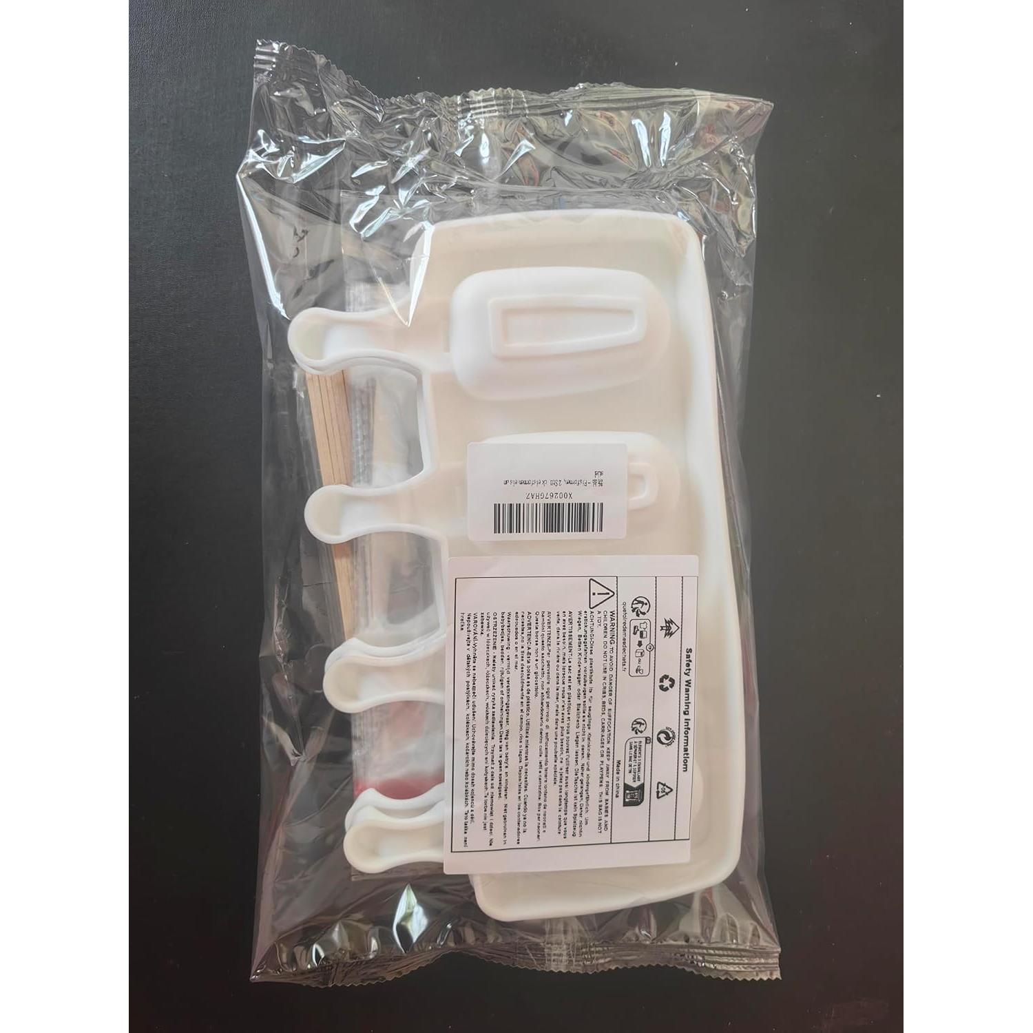 Juego de Moldes de Silicona para Paletas Meajore Ovalados 21.2 cm