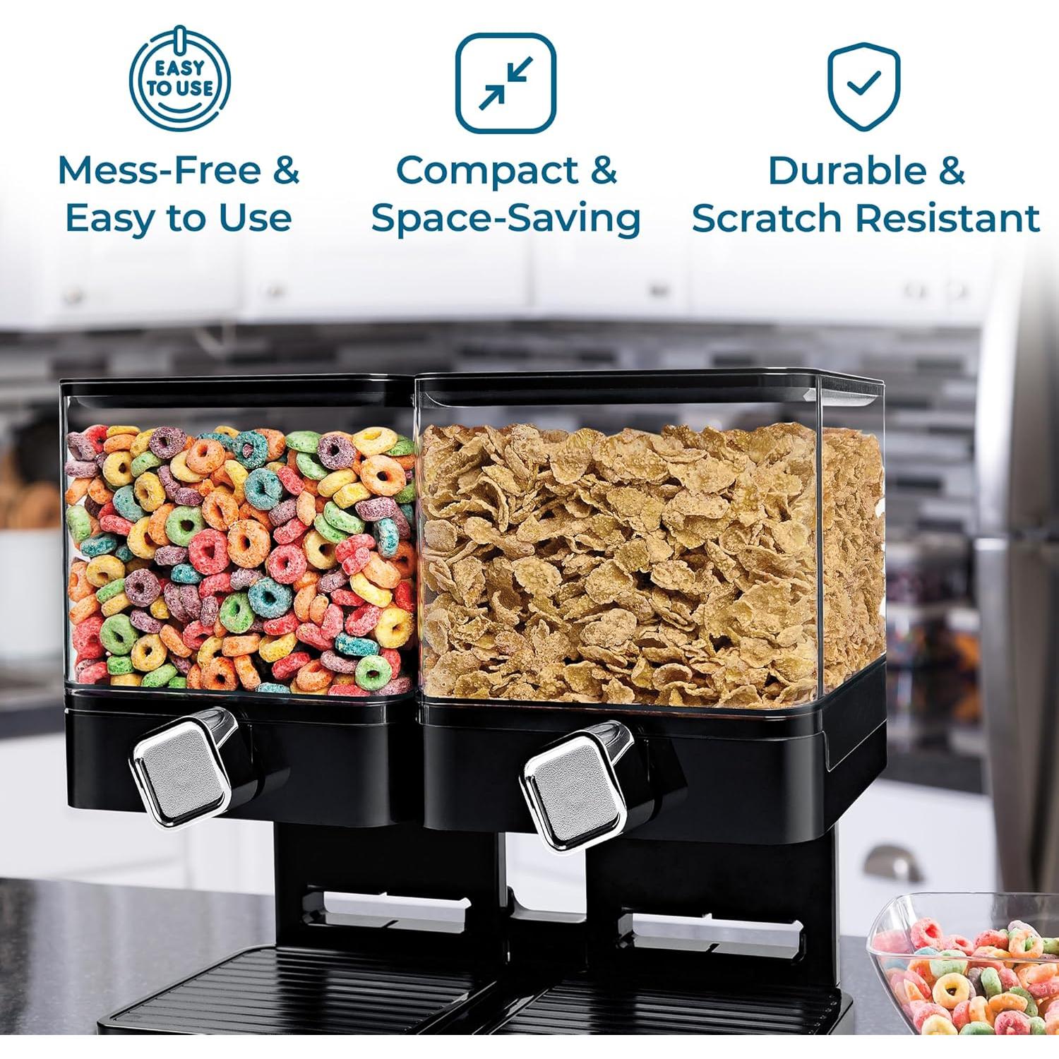 Dispensador de Alimentos Secos Honey-Can-Do Doble Control 4 Unidades