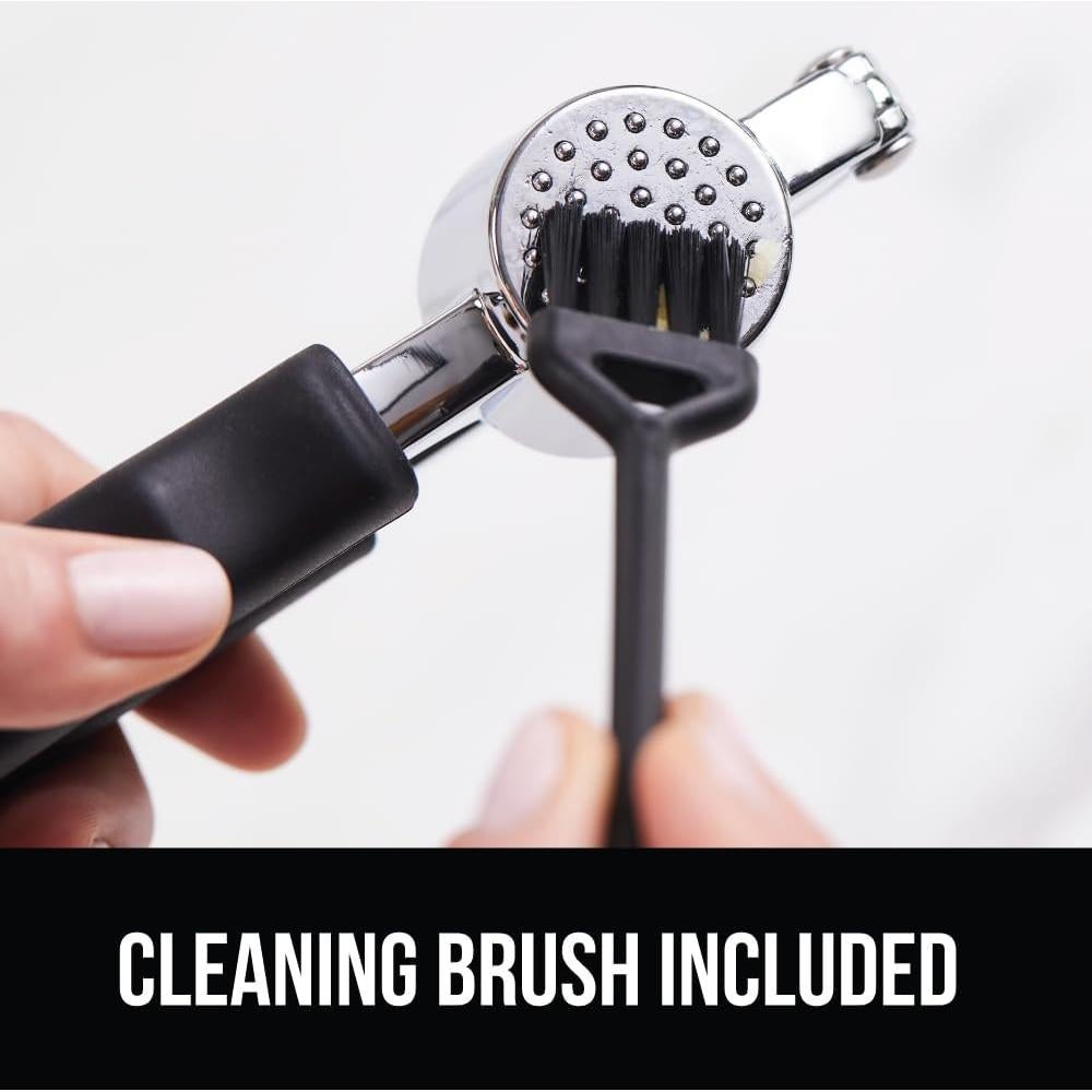 Prensa de Ajo GORILLA GRIP con Pelador y Mango Ergonómico