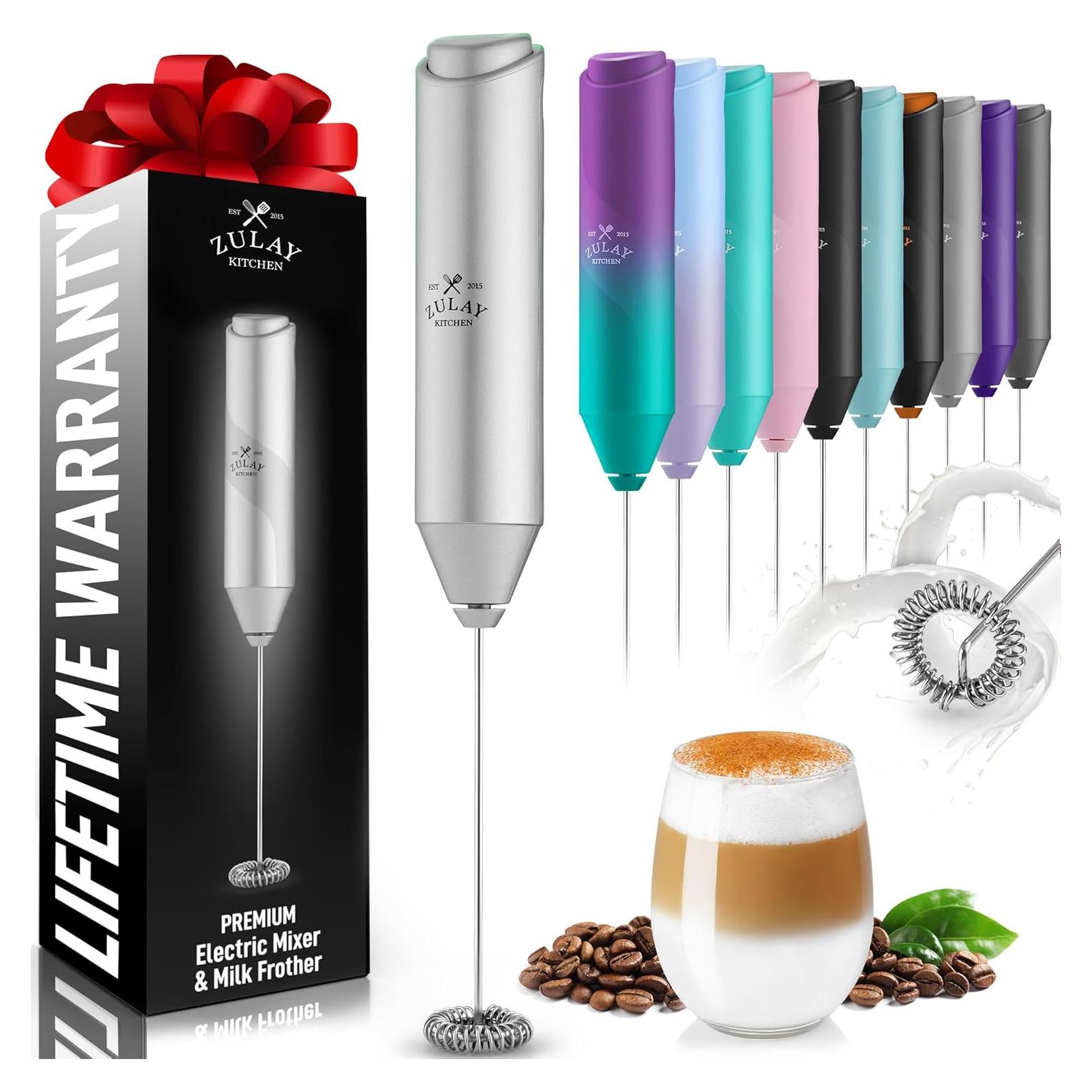 Espumador de Leche Zulay Kitchen FrothMate 800W Plateado