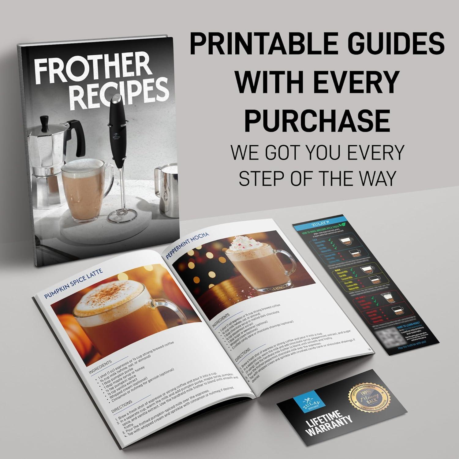 Espumador de Leche Zulay Kitchen FrothMate 800W Plateado