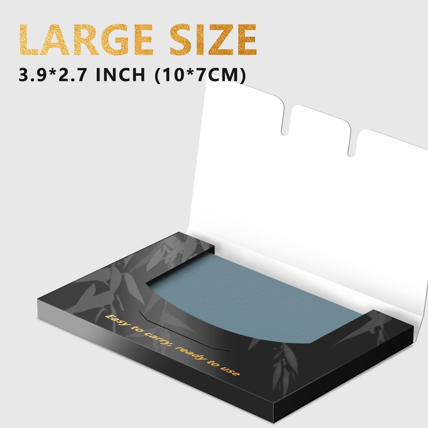 Face Oil Blotting Paper Oil Absorbing Sheets for Oily Skin Bamboo Charcoal Green Tea Face Wipes for Makeup Clean Bamboo Charcoal 100 Count