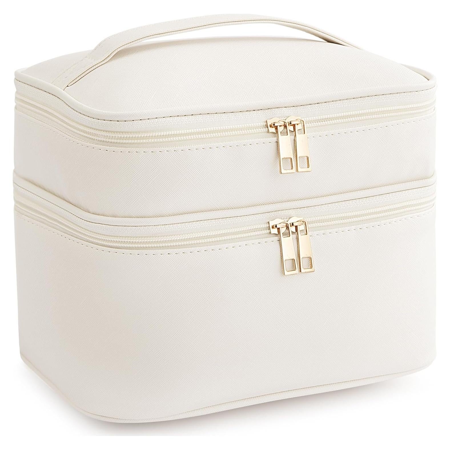 Bolsa de Maquillaje de Viaje HBlife Grande Beige Impermeable