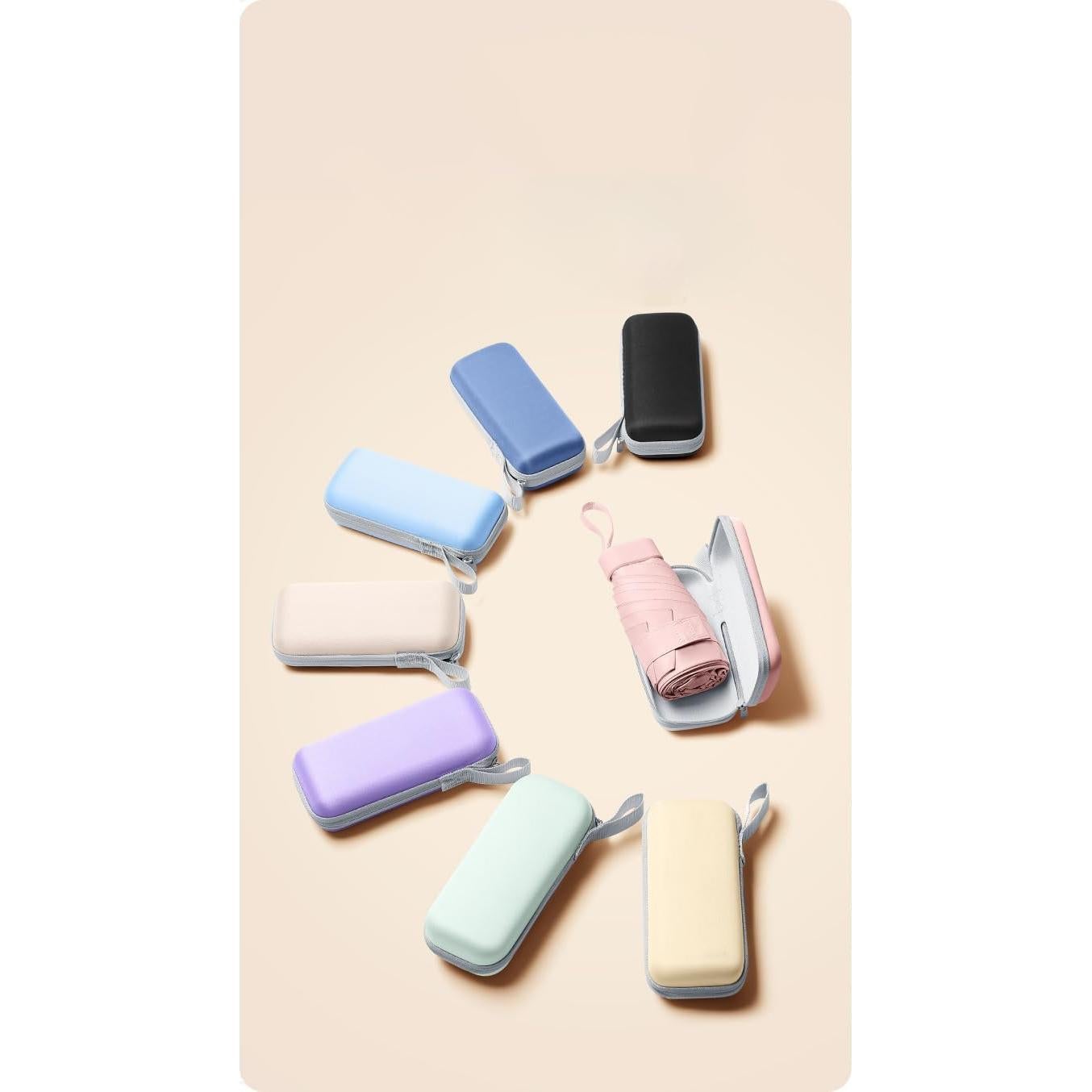 Mini Paraguas de Viaje Kaqui - Compacto y Ligero con UV