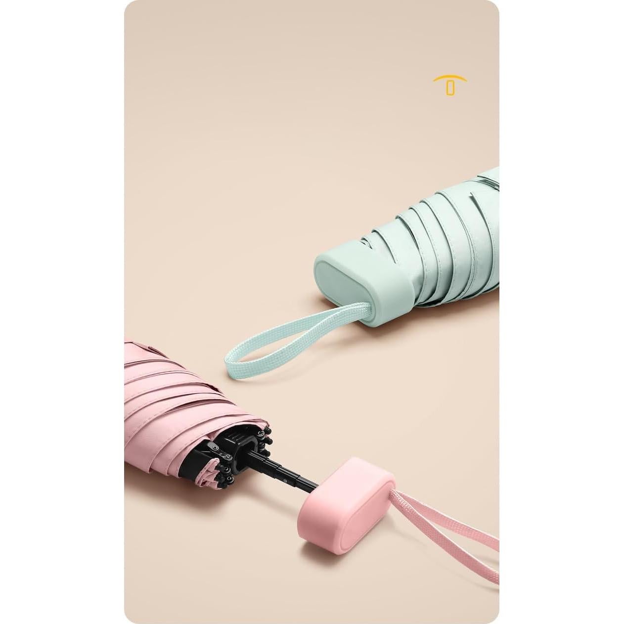 Mini Paraguas de Viaje Kaqui - Compacto y Ligero con UV