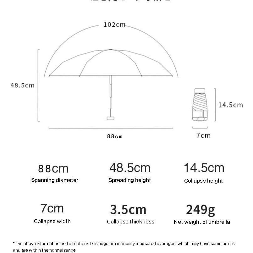 Mini Paraguas de Viaje Kaqui - Compacto y Ligero con UV