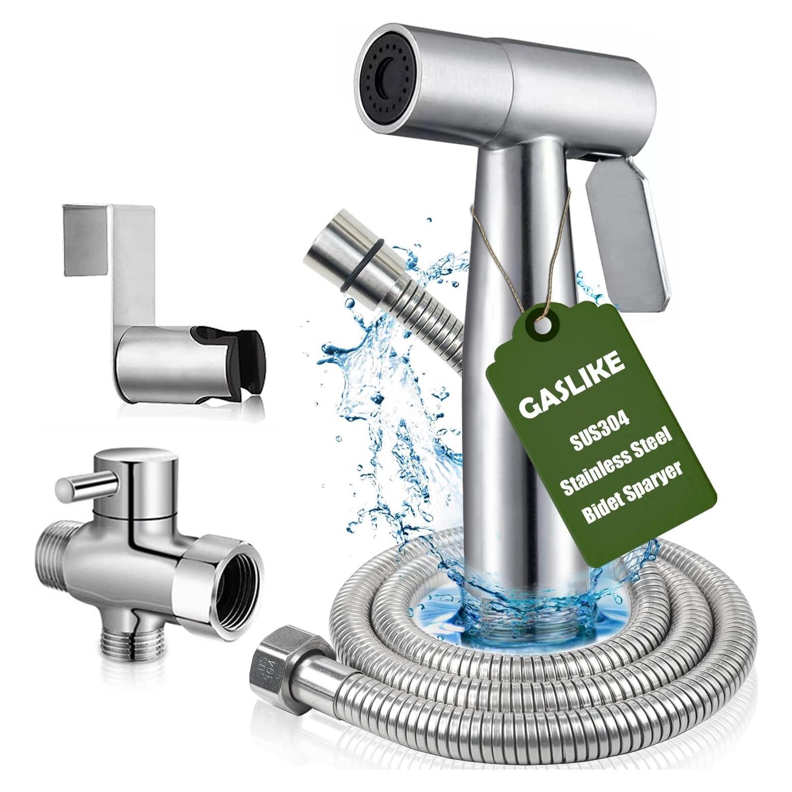 Rociador de Bidet de Mano GASLIKE Acero Inoxidable 100cm