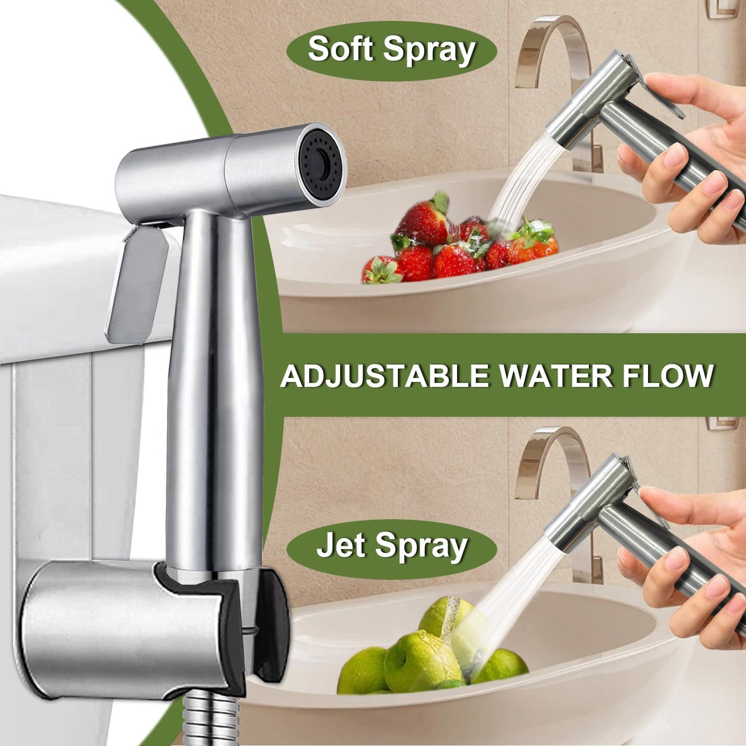 Rociador de Bidet de Mano GASLIKE Acero Inoxidable 100cm