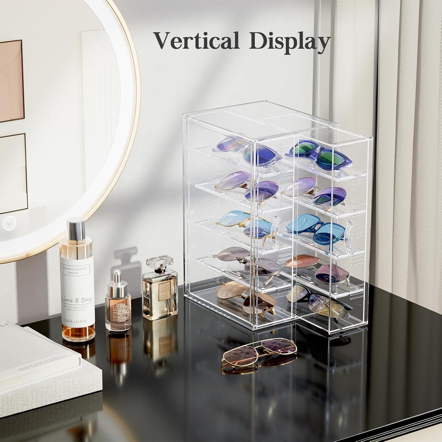 Organizador de Gafas de Sol Lolalet Claro con Cajón - 1 Paquete