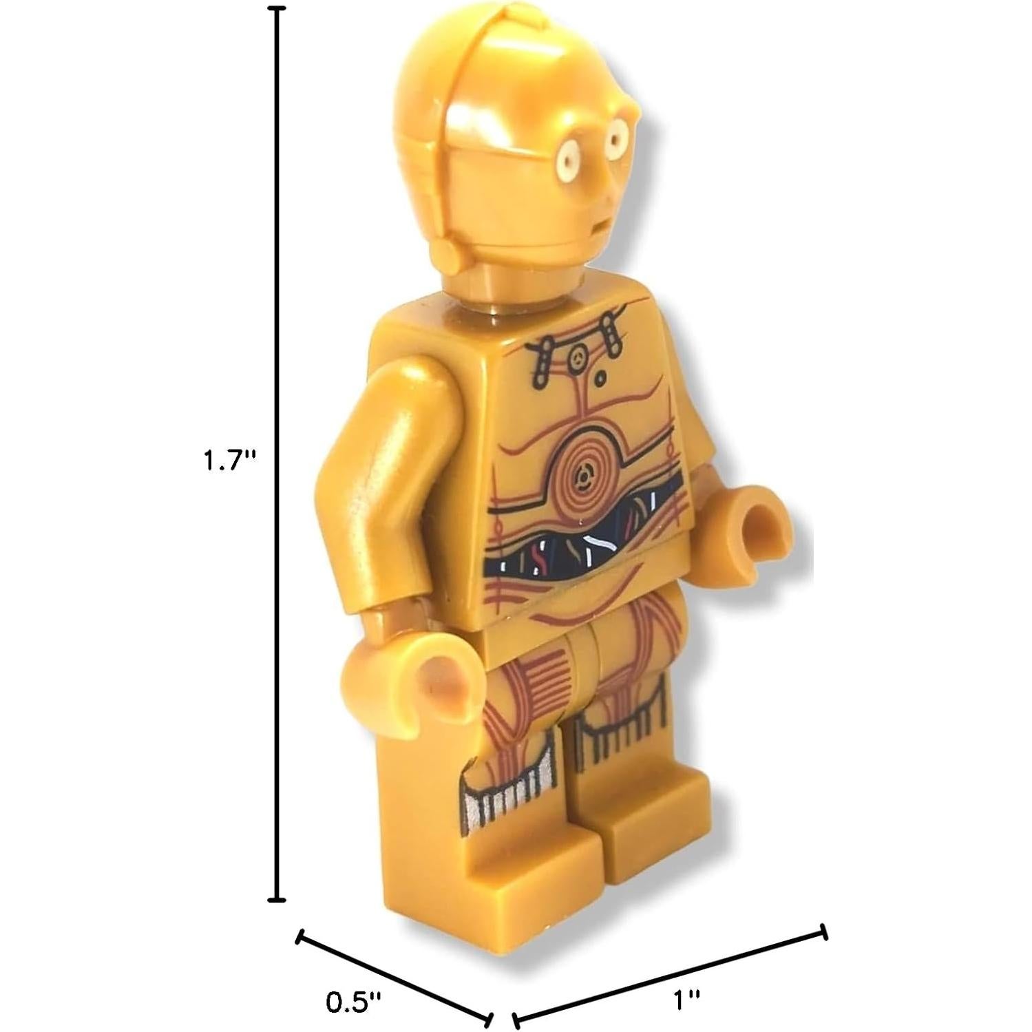 Minifigura C-3PO Star Wars LEGO 1,02x0,76x4,32 cm
