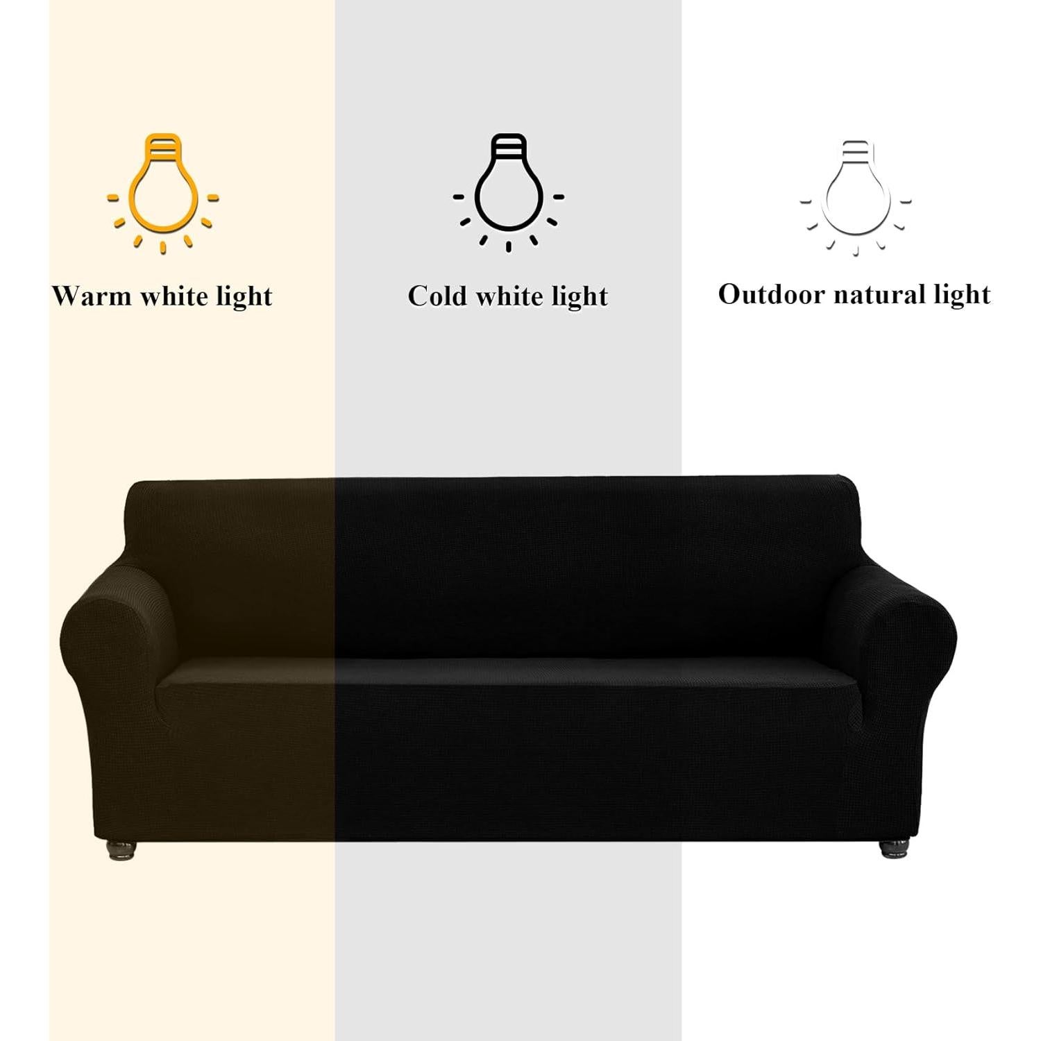 Funda de Sofá Joccun Stretch Negra para Sillón 88.9x78.7cm