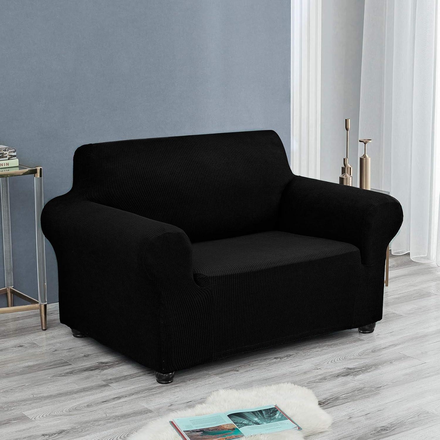 Funda de Sofá Joccun Stretch Negra para Sillón 88.9x78.7cm