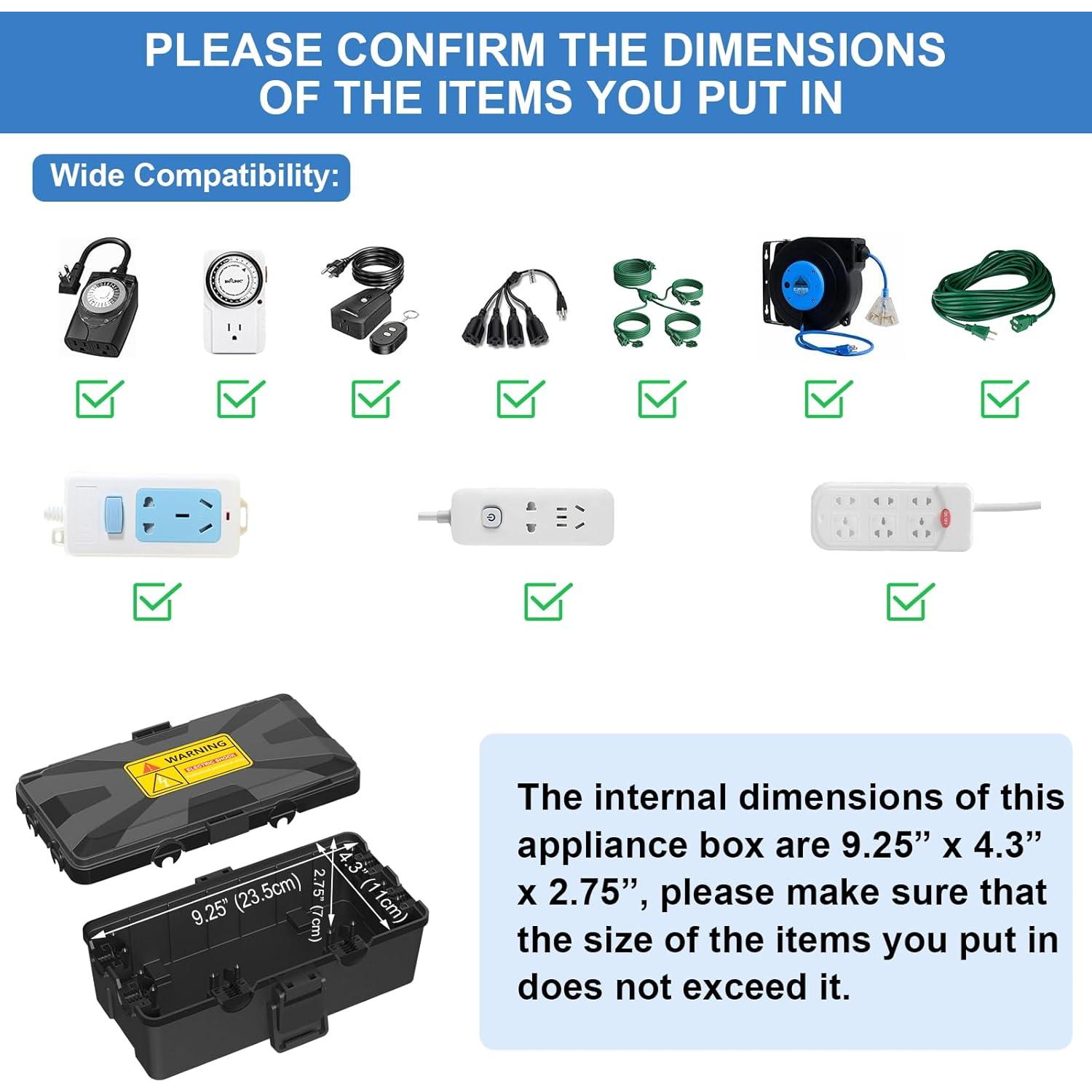 Caja Eléctrica Impermeable Clatoon Mediana 26.2x15x9.4cm