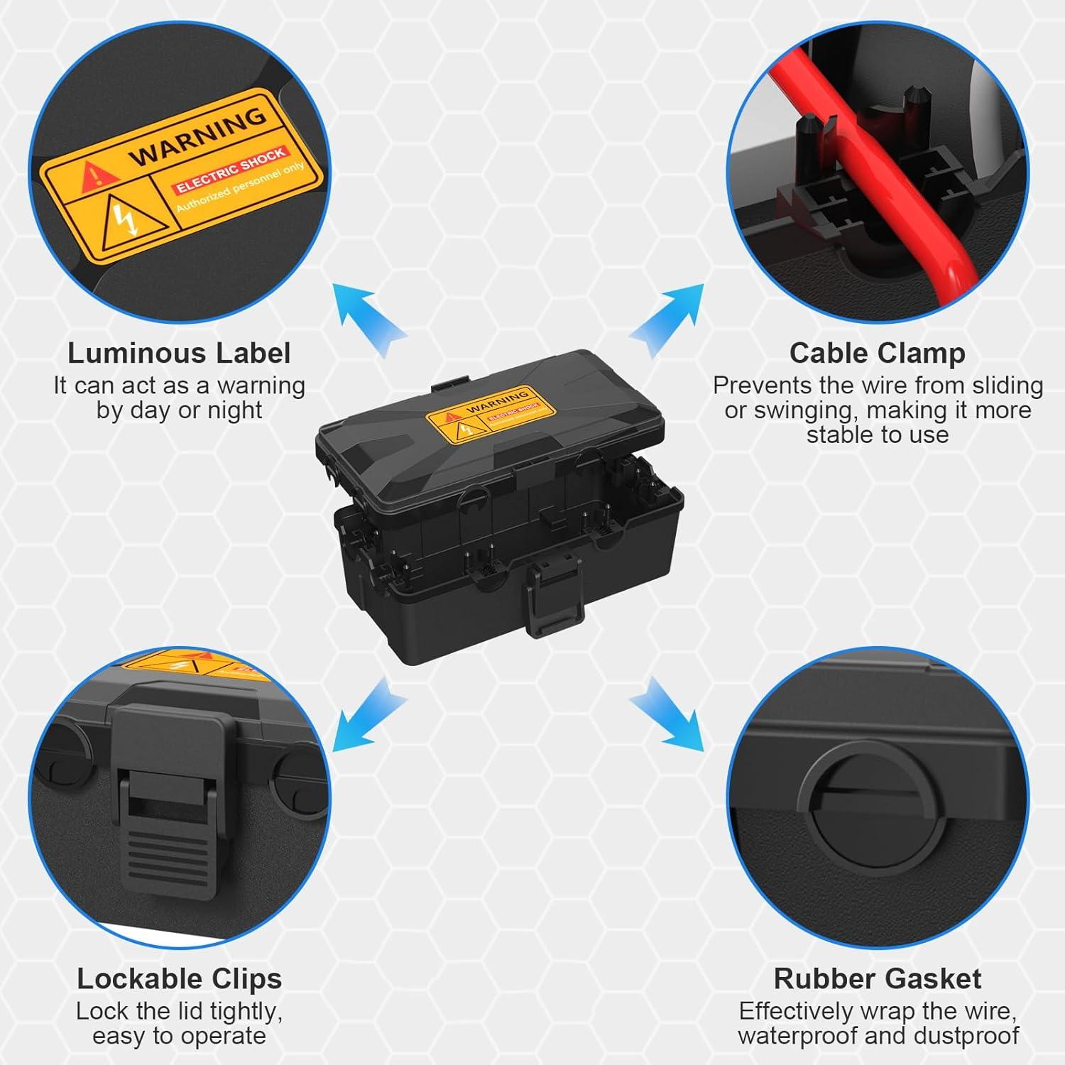 Caja Eléctrica Impermeable Clatoon Mediana 26.2x15x9.4cm