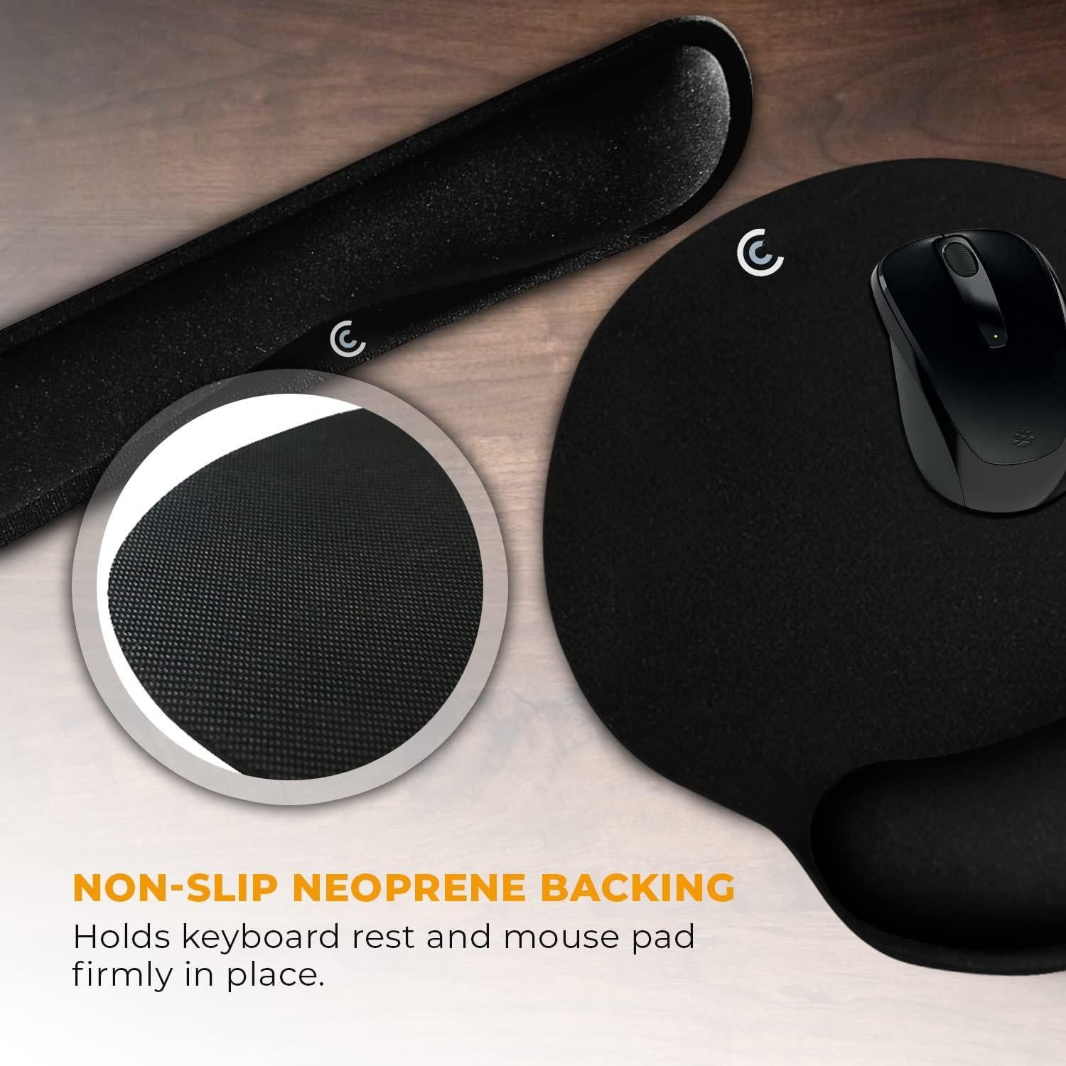 Juego de 4 Reposamuñecas Ergonómicos CushionCare - Espuma Viscoelástica