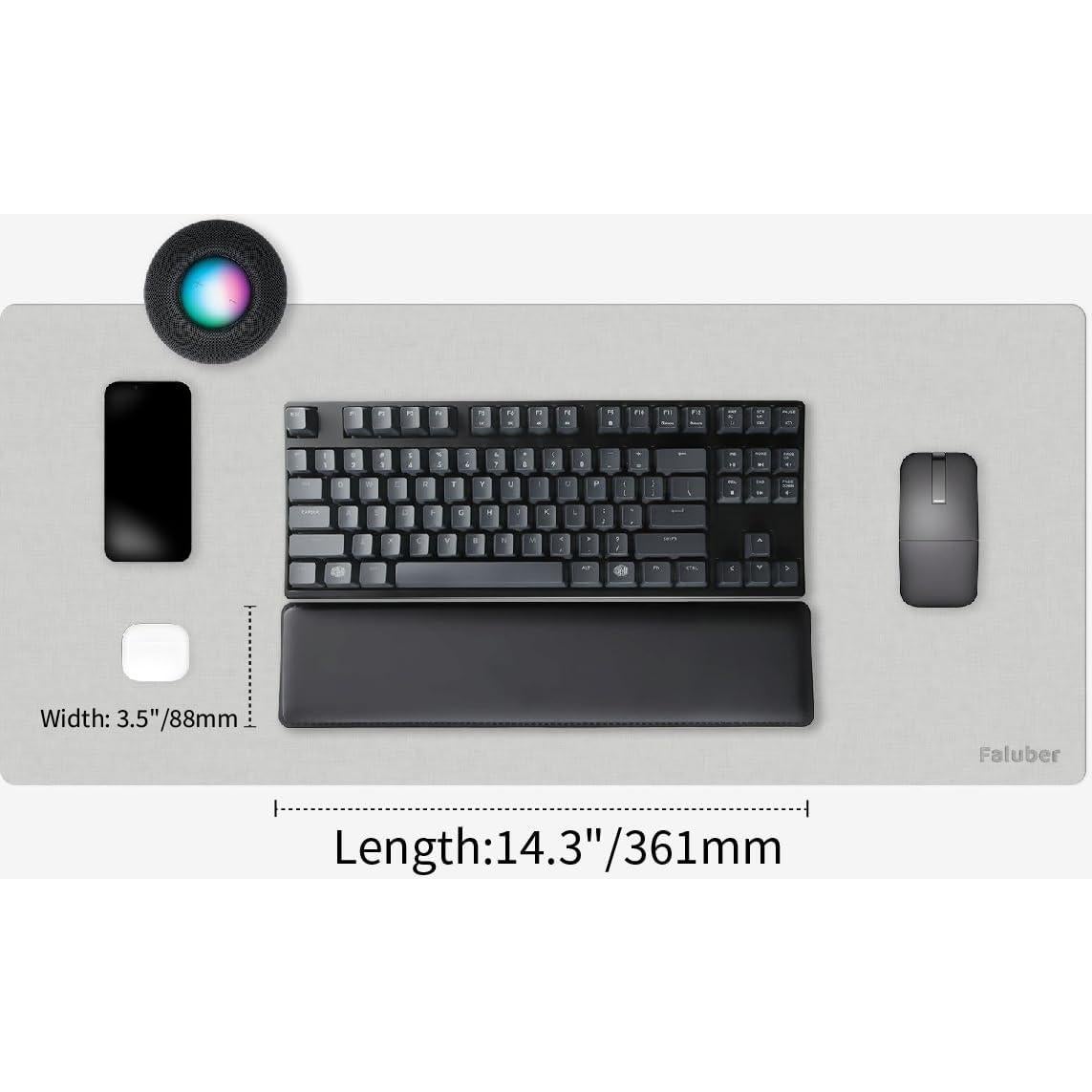 Reposamuñecas Ergonómico Faluber para Teclado TKL 36.3x8.9cm