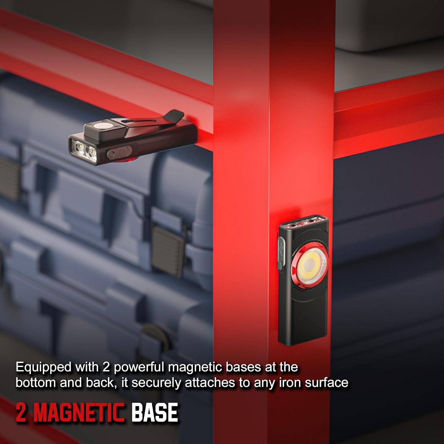 Linterna EDC Recargable Hopedone 700 Lúmenes 9 Modos USB-C