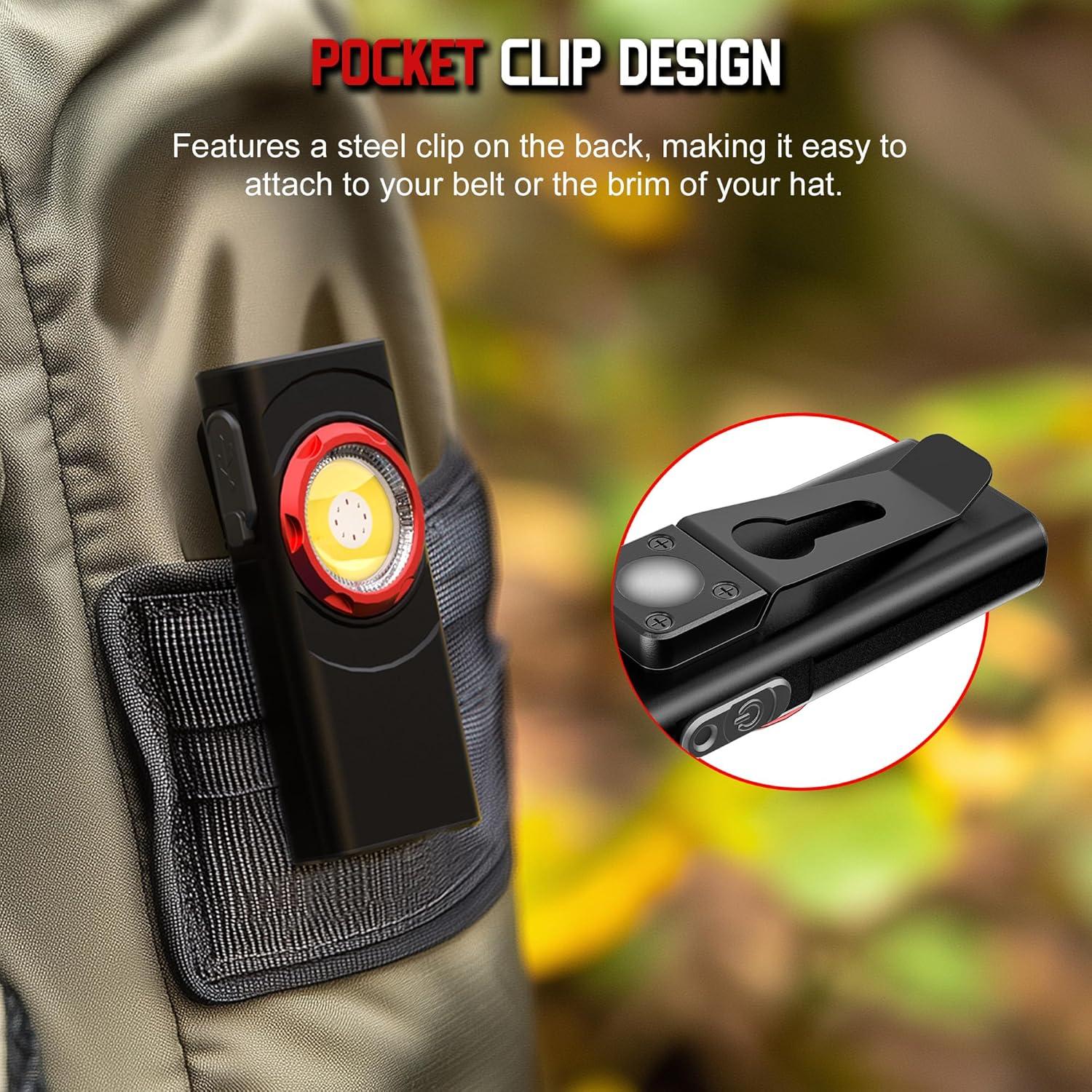 Linterna EDC Recargable Hopedone 700 Lúmenes 9 Modos USB-C