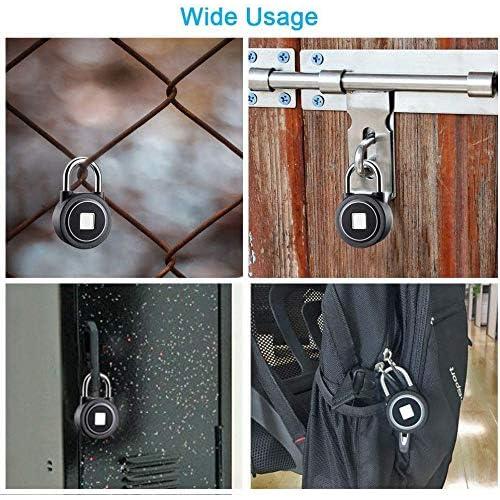 Candado Inteligente MEGAFEIS de Huella Digital Bluetooth Negro