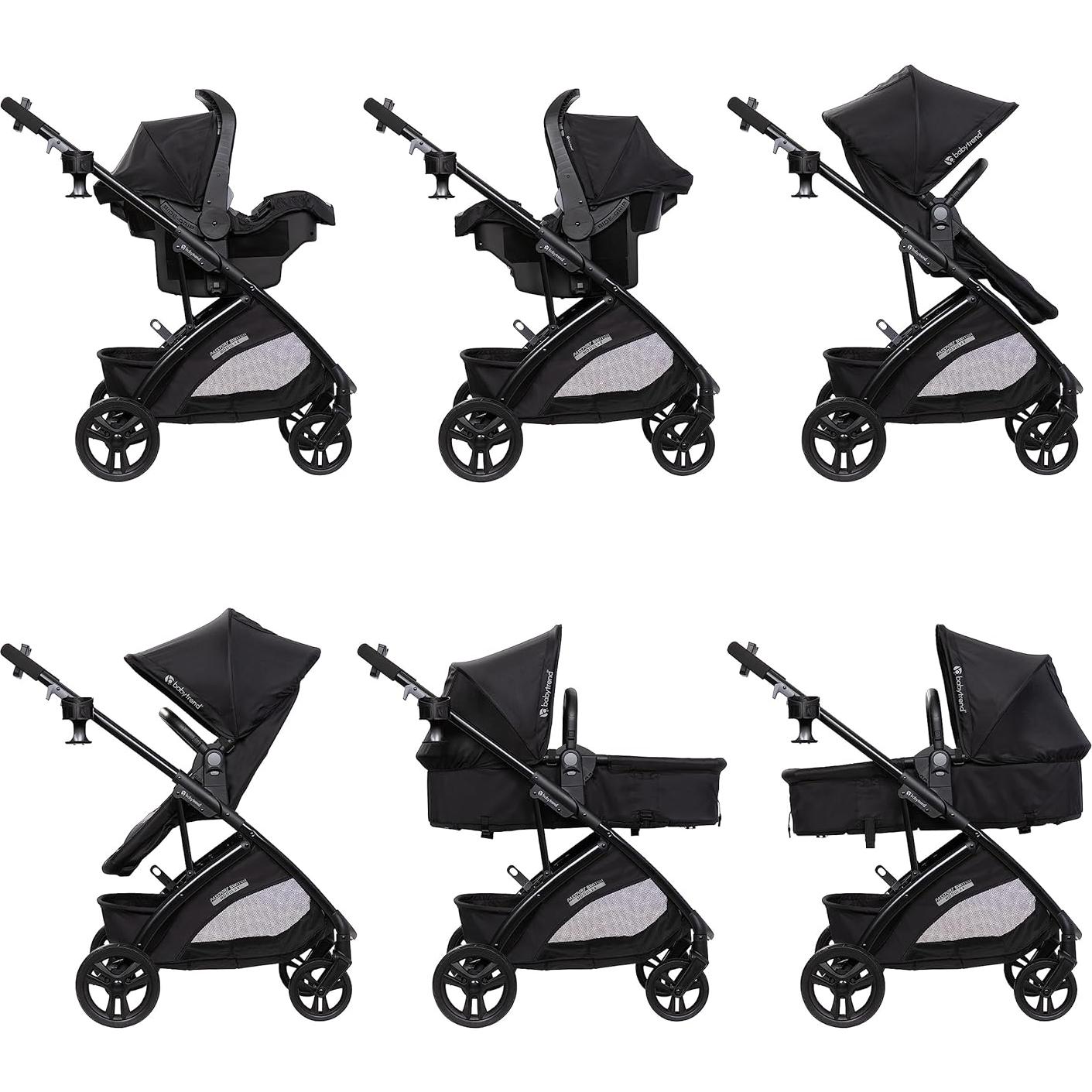 Cochecito Modular Baby Trend Passport Switch 6 en 1 Negro