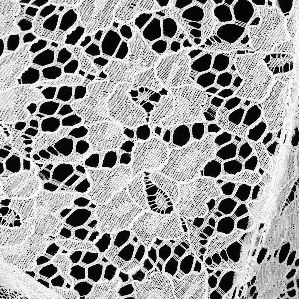 Paraguas de Encaje Blanco TOPINCN para Boda Vintage con Flores