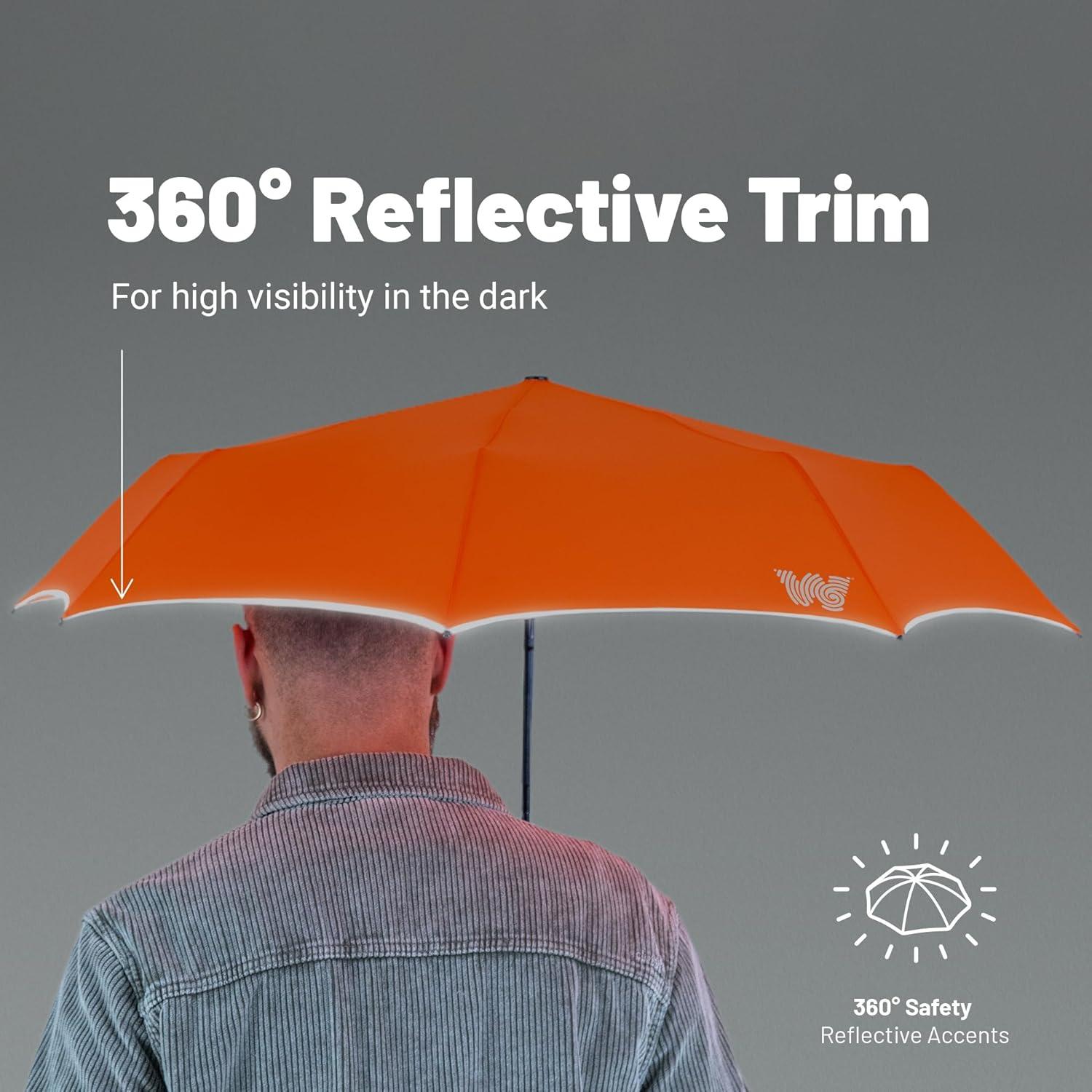 Paraguas Weatherman Mini Compacto Resistente al Viento 30 cm