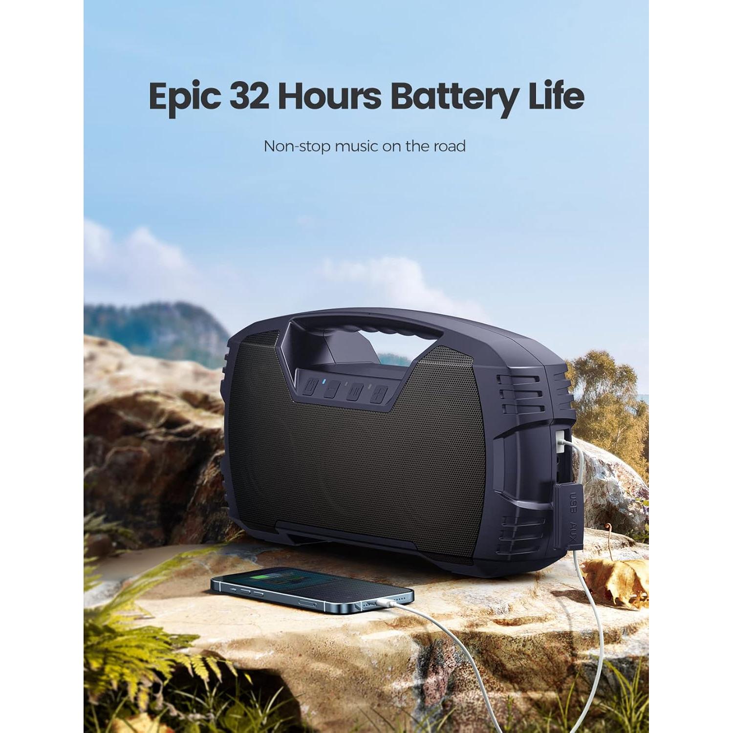 Altavoz Bluetooth Houl Zallee 40W Impermeable IPX7 32H Azul Marino