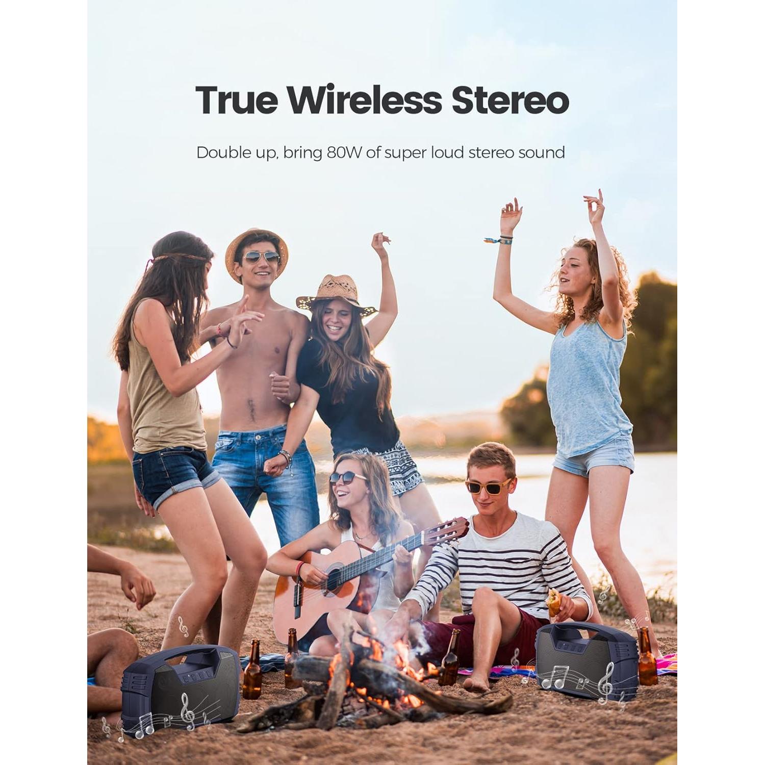 Altavoz Bluetooth Houl Zallee 40W Impermeable IPX7 32H Azul Marino