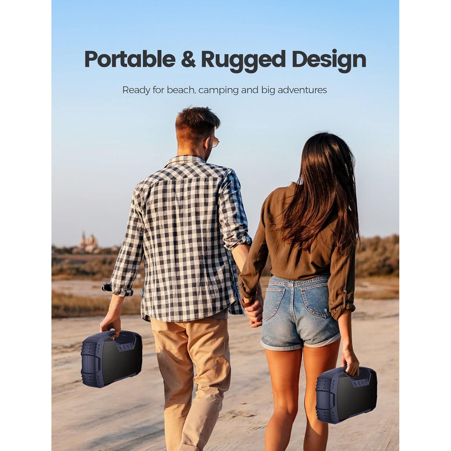 Altavoz Bluetooth Houl Zallee 40W Impermeable IPX7 32H Azul Marino