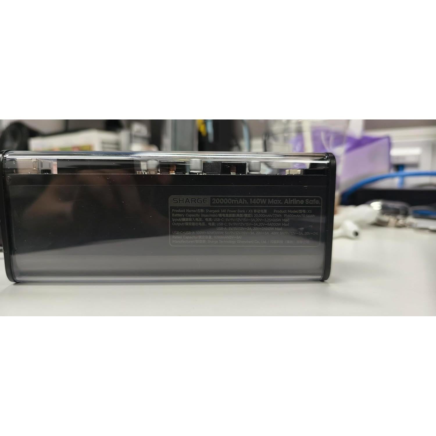 Banco de Energía Shargeek 140W 20000mAh Cargador Portátil