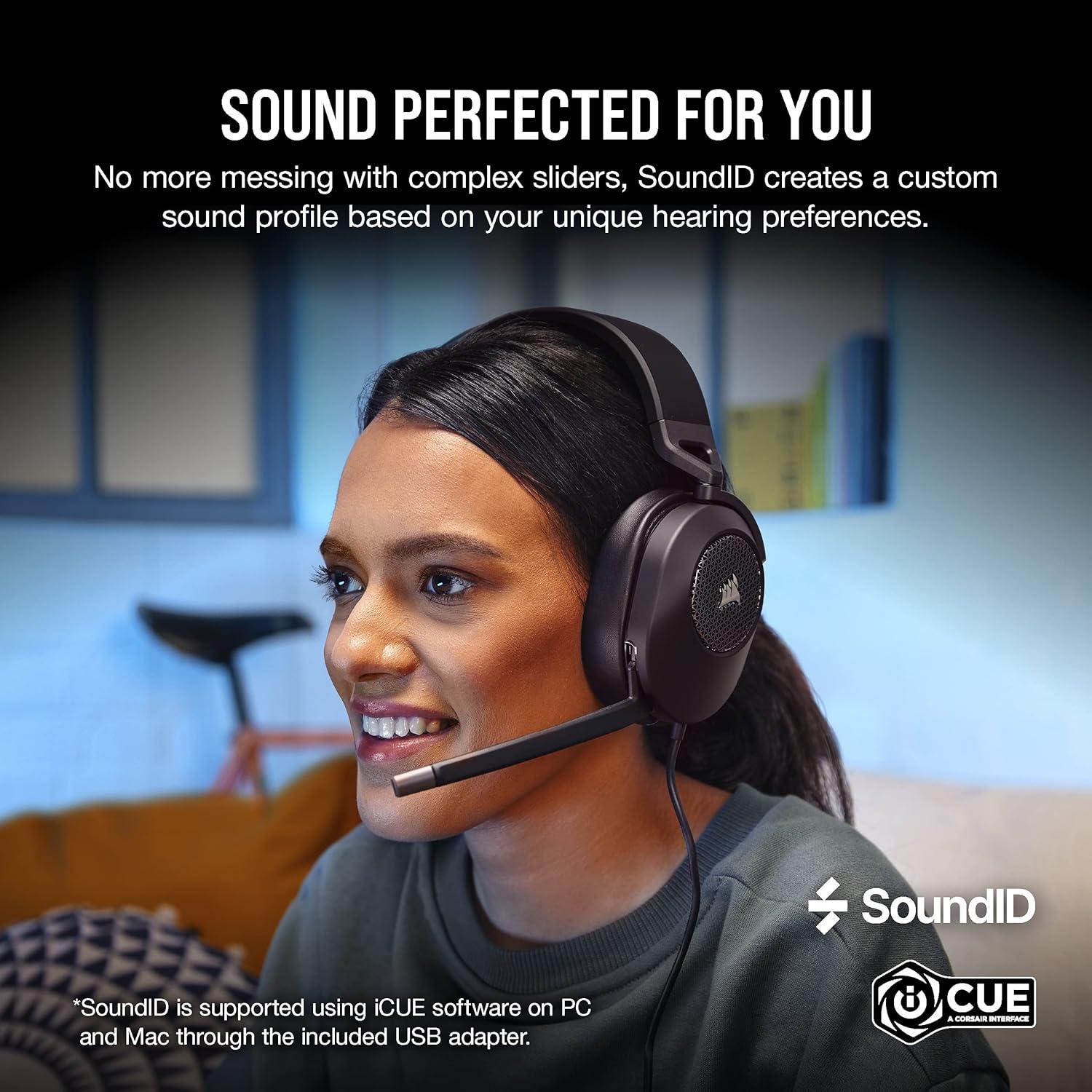 Auriculares Gaming CORSAIR HS65 SURROUND - Dolby Atmos - 3.5mm