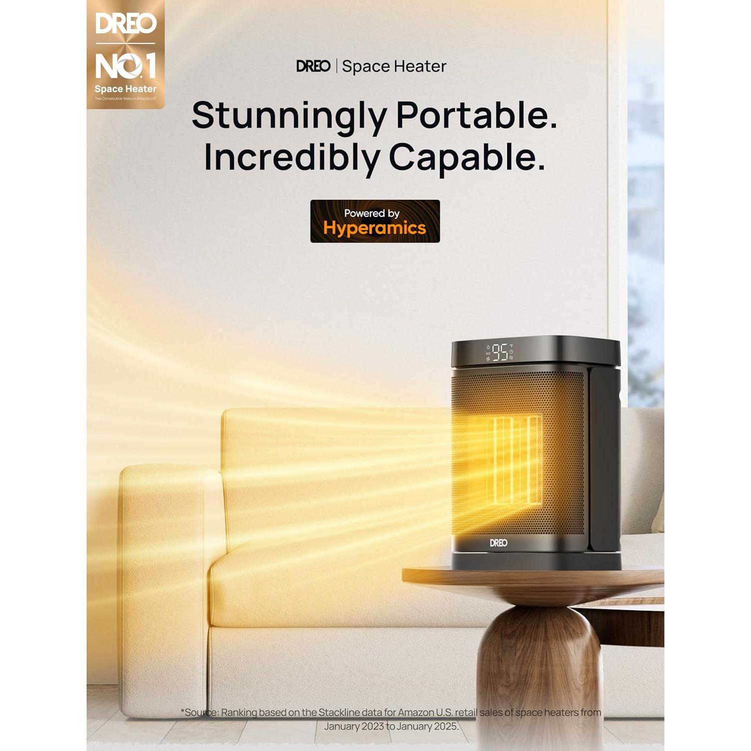 Calentador Eléctrico Dreo DR-HSH004 1500W Oscilante 70°