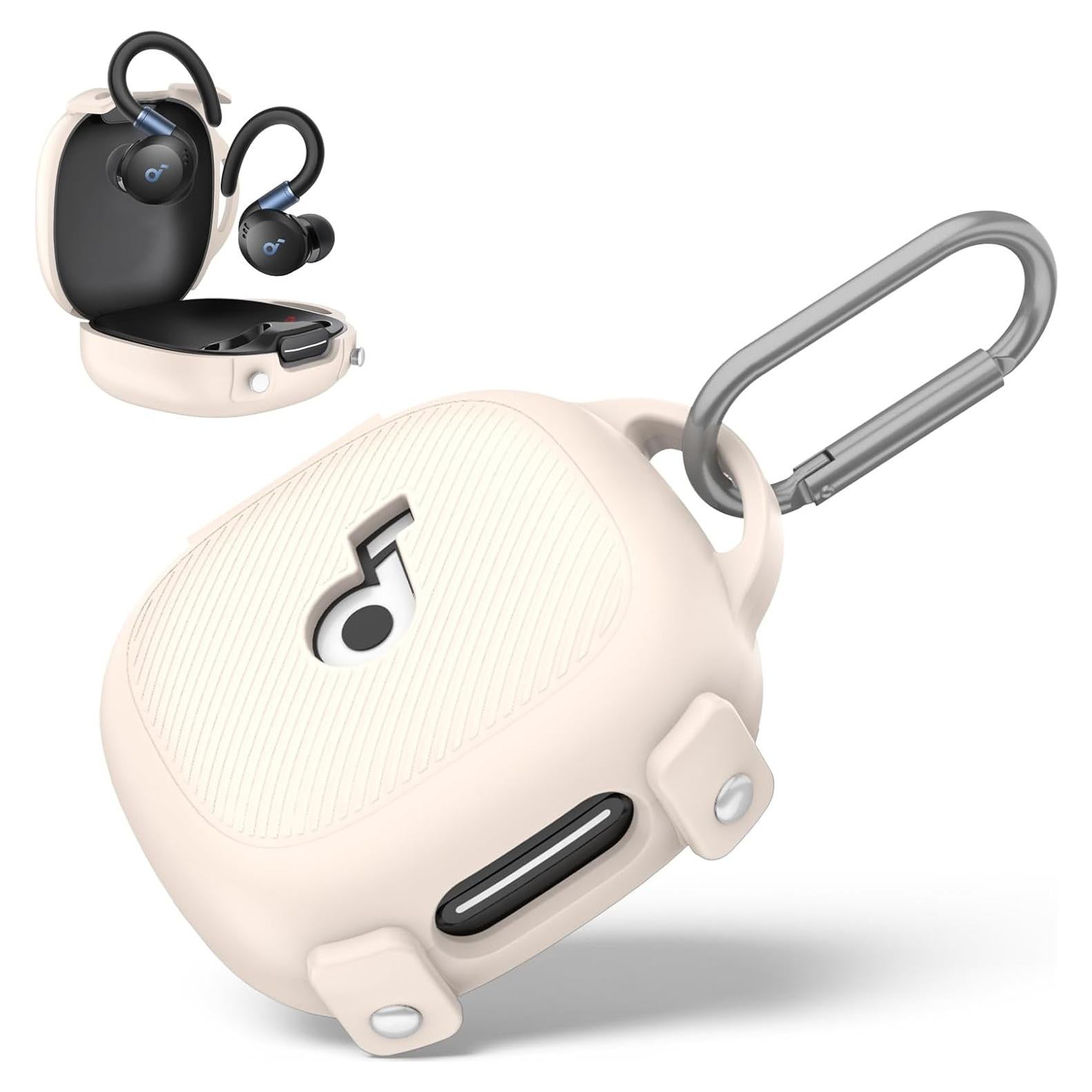 Funda de Silicona WADVCU para Anker Soundcore Sport X20 - Albaricoque