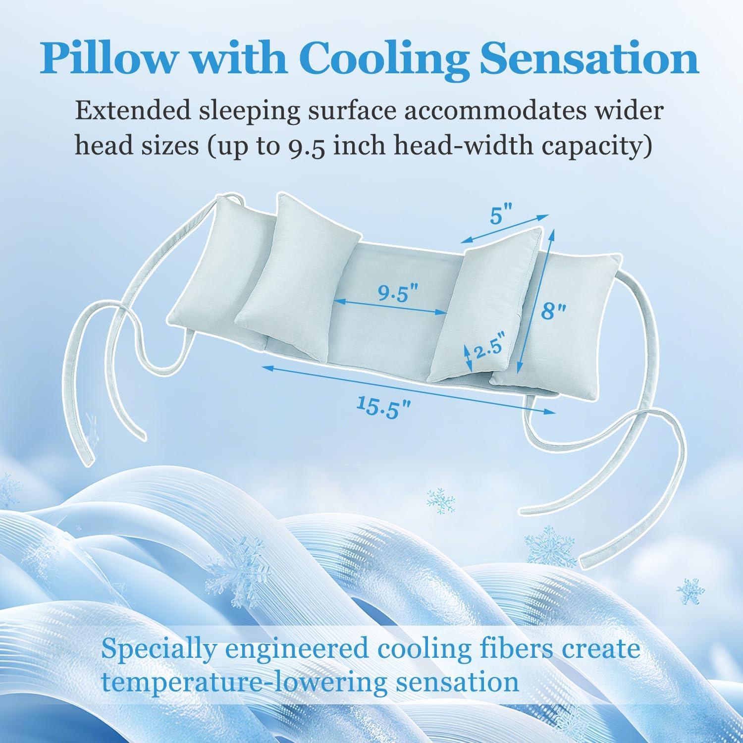 Cojín Estabilizador de Cabeza Refrigerante Mistuki 20x16cm