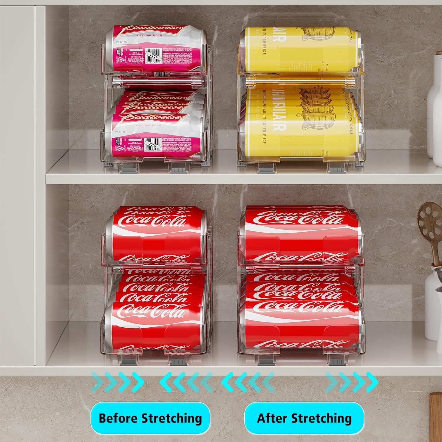 Organizador de Latas de Soda IBORING 2 Niveles Expandible