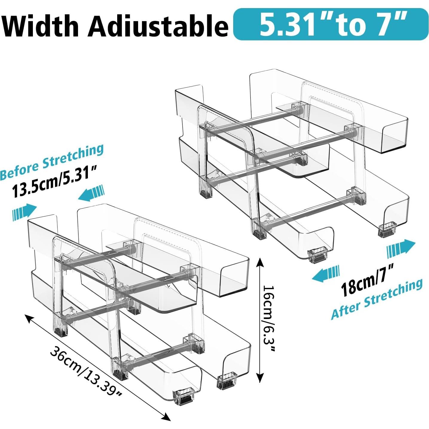 Organizador de Latas de Soda IBORING 2 Niveles Expandible